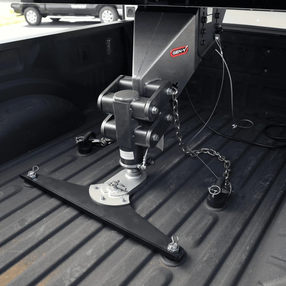 GEN‑Y Gooseneck 5-inch Offset Ball Puck Hitch for 2016–2019 Chevy Silverado & GMC Sierra (25K)