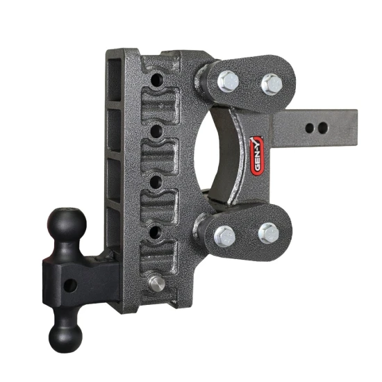 GEN-Y BOSS 32K Torsion-Flex 9 Inch Drop Adjustable Dual Ball Trailer Hitch