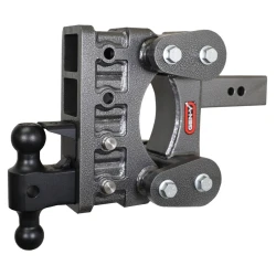 GEN-Y The BOSS 32K Torsion-Flex 6 Inch Drop Adjustable Trailer Hitch w/ Pintle Lock Dual-Ball 2.5 Inch Tow Receiver Mount 3.5K TW Heavy Duty Truck TJ-GH-2124 GH-0161 GH-0162