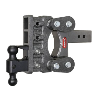 GEN-Y BOSS 32K Torsion-Flex 6 Inch Drop Adjustable Trailer Hitch with Pintle Lock Dual-Ball Mount