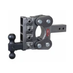 GEN-Y BOSS 10K Torsion-Flex 5 Inch Drop Adjustable Dual-Ball Trailer Hitch