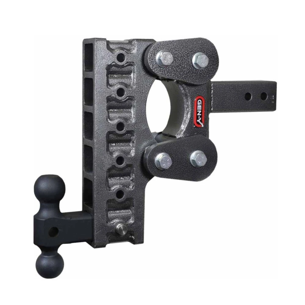 GEN-Y The BOSS 10K Torsion-Flex 10 Inch Drop Adjustable Dual Ball Trailer Hitch