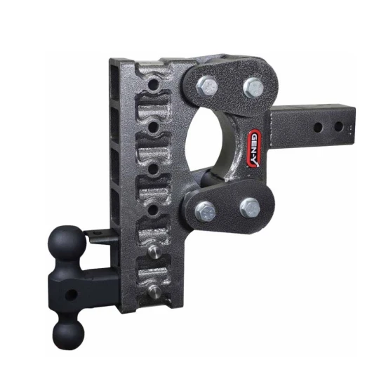 GEN-Y BOSS 10K Torsion-Flex 10 inch drop adjustable trailer hitch with dual-ball and pintle lock