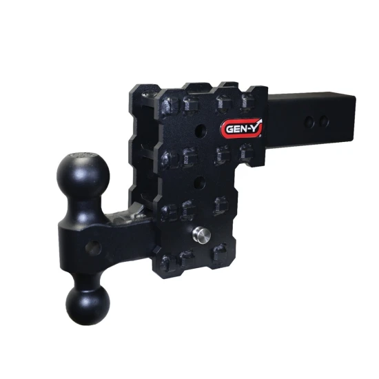 GEN‑Y Phantom‑X 16K 2.5 inch solid shank adjustable drop rise hitch dual tri‑ball