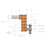 GEN‑Y Phantom‑X 16K 2.5 Inch Solid Shank 10 Inch Drop Hitch with Dual‑Ball and Pintle Lock