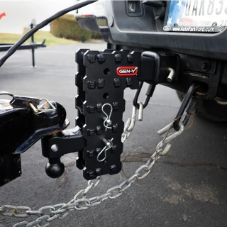 GEN-Y Phantom-X 16K drop hitch with 2.5 inch shank and tri-ball mount