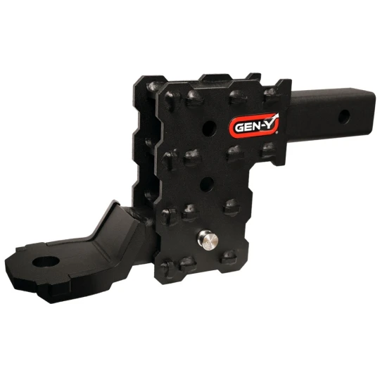 GEN‑Y Phantom‑X 10K 2‑inch solid shank drop hitch with platinum ball mount