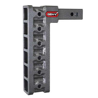 GEN-Y Mega-Duty 10K 12.5 Inch Drop Adjustable Trailer Hitch 2 Inch Receiver 1.5K TW