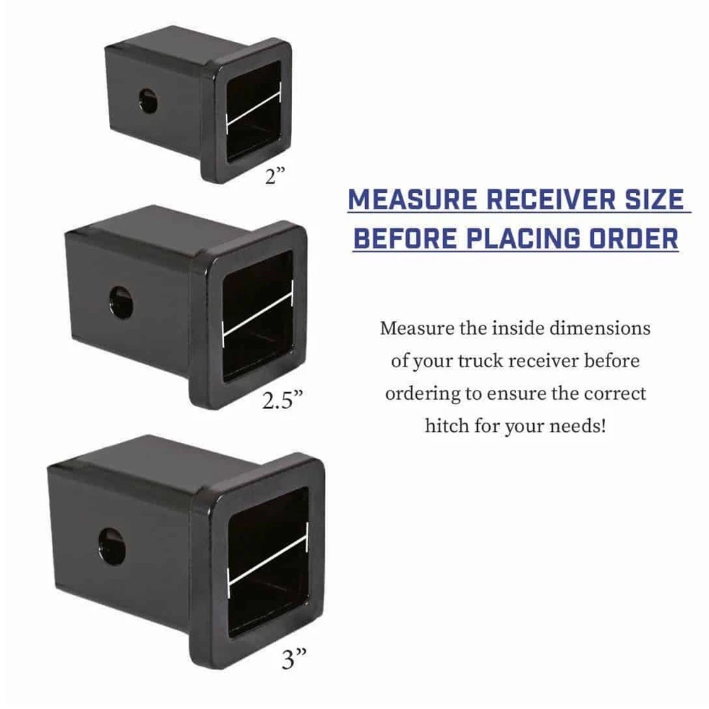 GEN-Y Mega-Duty 10K 15 Inch Drop Adjustable Trailer Hitch 2 Inch Receiver Heavy Duty