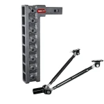 GEN-Y Mega-Duty 10K 17.5" Drop Hitch 2" Receiver with Stabilizer Kit for Trucks GEN-Y Mega-Duty 10K 17.5 Inch Drop Adjustable Trailer Hitch with Stabilizer Kit