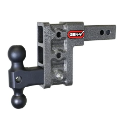 GEN-Y Mega-Duty 10K 5 Inch Drop Adjustable Trailer Hitch Dual-Ball 2 Inch Tow Receiver Mount 1.5K TW Heavy Duty Truck TJ-GH-313 GH-031