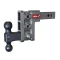 GEN-Y Mega-Duty 10K adjustable trailer hitch with 5 inch drop and dual-ball mount