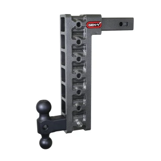 GEN-Y Mega-Duty 10K Adjustable Trailer Hitch Dual-Ball 15 Inch Drop