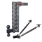 GEN-Y Mega-Duty 10K adjustable drop hitch 17.5 inch with stabilizer kit dual-ball heavy duty truck
