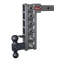 GEN-Y Mega-Duty 10K adjustable drop trailer hitch with dual-ball and pintle lock