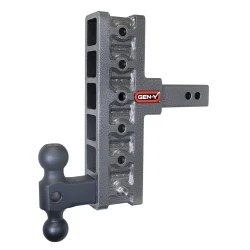 GEN-Y Mega-Duty 10K 5 Inch Rise 7.5 Inch Drop 2 Inch Offset Hitch Dual-Ball 1.5K TW Heavy Duty Truck TJ-GH-416 GH-031