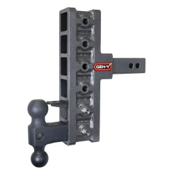 GEN-Y Mega-Duty 10K 5 Inch Rise 7.5 Inch Drop 2 Inch Offset Hitch w/ Pintle Lock Dual-Ball 1.5K TW Heavy Duty Truck TJ-GH-426 GH-031 GH-032