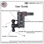 GEN-Y Mega-Duty 16K 5" Drop Adjustable Trailer Hitch for Heavy Duty Trucks