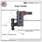 GEN-Y Mega-Duty 16K Adjustable Drop Hitch 7.5" Drop Rise 2" Receiver Heavy Duty