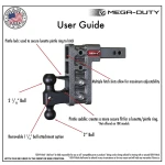 GEN-Y Mega-Duty 16K Adjustable Drop Hitch 12.5 Inch Drop 2 Inch Receiver Heavy Duty