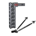 GEN-Y Mega-Duty 16K 15 Inch Drop Adjustable Trailer Hitch with Stabilizer Kit