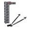 GEN-Y Mega-Duty 16K 17.5 Inch Drop Adjustable Hitch with Stabilizer Kit 2 Inch Receiver