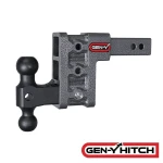 GEN-Y Mega-Duty 16K 5 Inch Drop Adjustable Dual-Ball Trailer Hitch