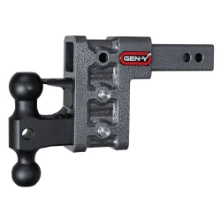 GEN-Y Mega-Duty 16K 5 Inch Drop Adjustable Trailer Hitch w/ Pintle Lock Dual-Ball 2 Inch Tow Receiver Mount 2K TW Heavy Duty Truck TJ-GH-523 GH-051 GH-032