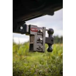 GEN-Y Mega-Duty 16K Drop Hitch 7.5 Inch Adjustable with Pintle Lock Dual Ball