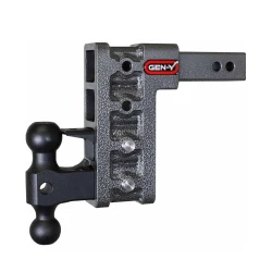 GEN-Y Mega-Duty 16K 7.5 Inch Drop Adjustable Trailer Hitch w/ Pintle Lock Dual-Ball 2 Inch Tow Receiver Mount 2K TW Heavy Duty Truck TJ-GH-524 GH-051 GH-032