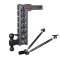 GEN-Y Mega-Duty 16K adjustable trailer hitch 15″ drop dual ball stabilizer kit