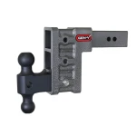GEN-Y Mega-Duty 21K 6 Inch Drop Adjustable Dual-Ball Trailer Hitch with 2.5” Receiver