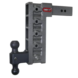 GEN-Y Mega-Duty 21K 12 Inch Drop Adjustable Trailer Hitch Dual-Ball 2.5 Inch Tow Receiver Mount 3K TW Heavy Duty Truck TJ-GH-615 GH-061