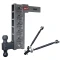 GEN-Y Mega-Duty 21K adjustable drop hitch with stabilizer kit and dual-ball mount