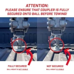 GEN-Y 25K Gooseneck Trailer Coupler with 2-5/16" Ball and Spartan Torsion-Flex