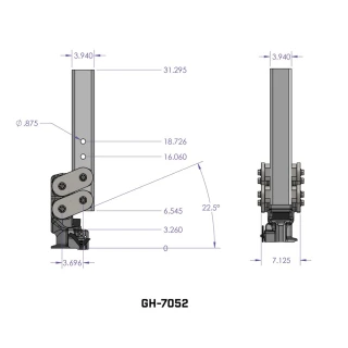 GEN-Y 25K Gooseneck Trailer Coupler with 2-5/16" Ball and Spartan Torsion-Flex