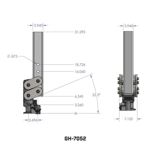 GEN-Y 25K Gooseneck Trailer Coupler with 2-5/16" Ball and Spartan Torsion-Flex