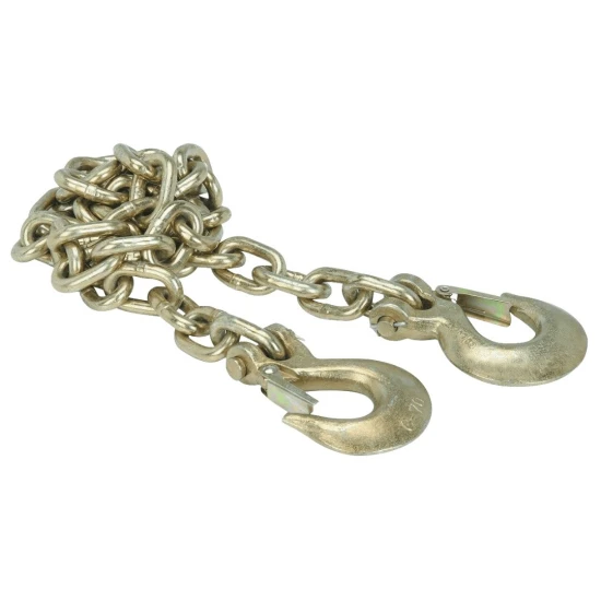 GEN-Y Executive 3/8" x 84" Fifth to Gooseneck Safety Chain with Grade 70 Hooks