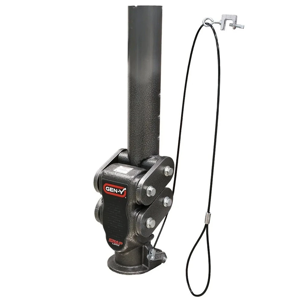 GEN-Y 25K Round Gooseneck Coupler with SnapLatch, 2.5" Offset and Spartan Torsion-Flex