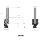 GEN-Y Spartan 30K Torsion-Flex Gooseneck Trailer Coupler with SnapLatch GEN-Y 30K Square Gooseneck Coupler with Torsion-Flex and SnapLatch