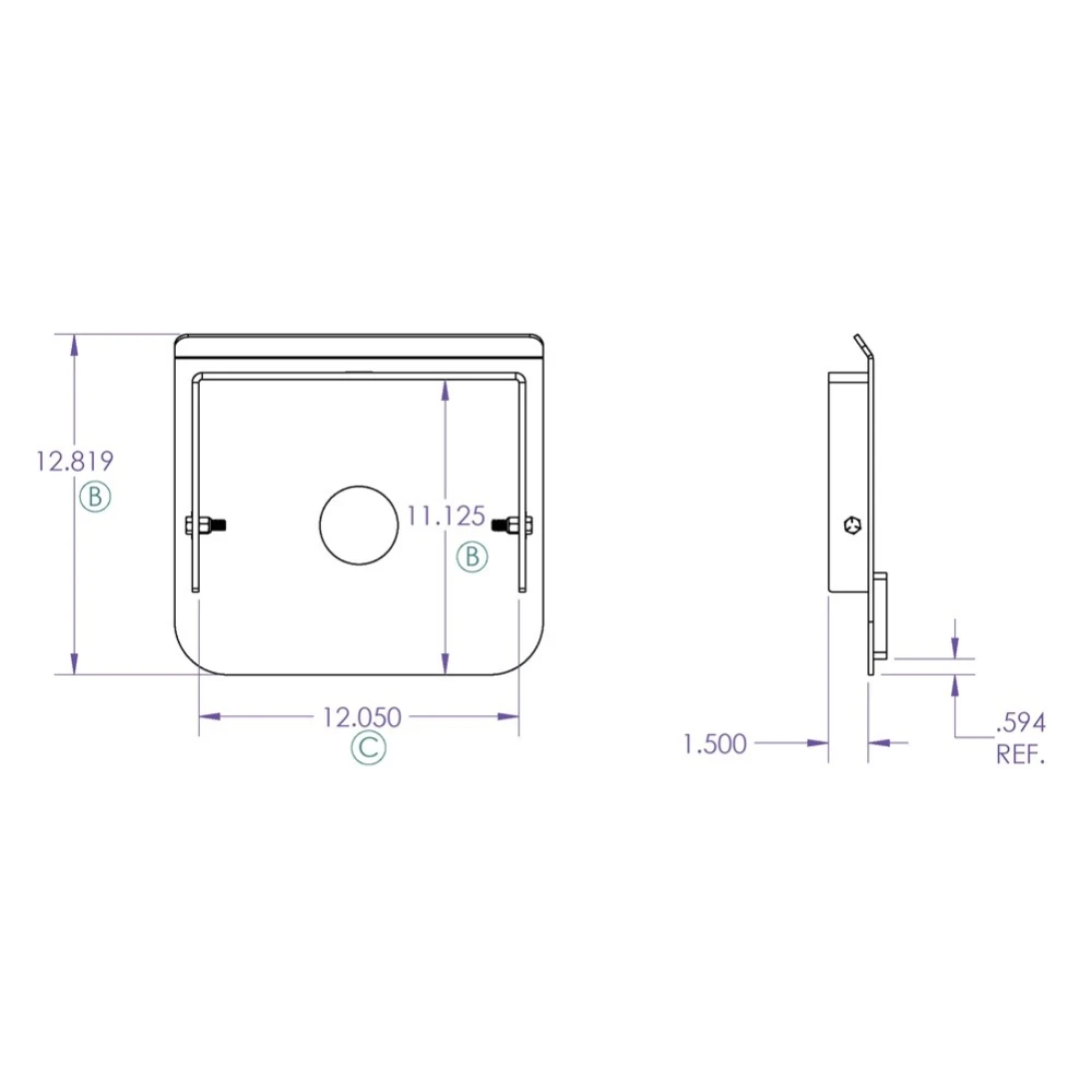 GEN-Y EXECUTIVE King Pin Capture Plate for 23K Fifth Wheel Slider Hitch GEN-Y Capture Plate for EXECUTIVE King Pin – Fifth Wheel Hitch 23K Capacity