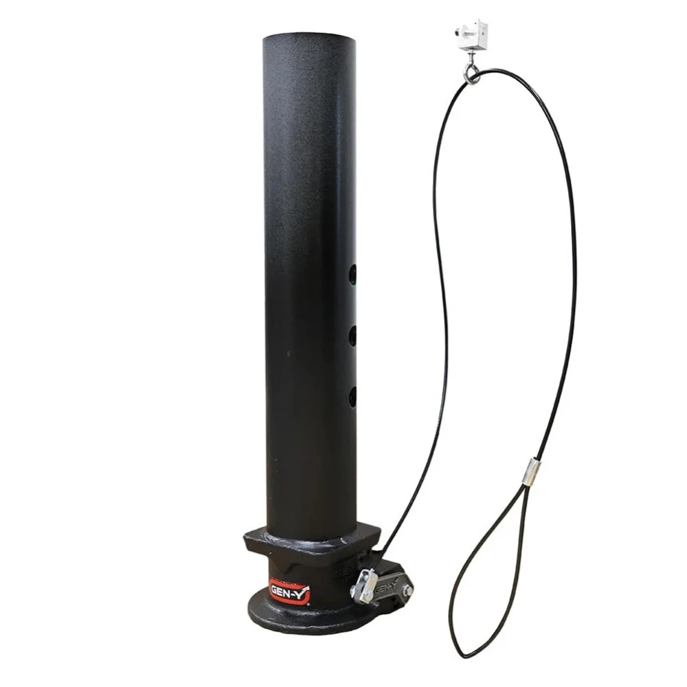 GEN-Y 30K Square Gooseneck Trailer Coupler with 2-5/16" SnapLatch and Pull Cable