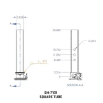 GEN-Y 30K Square Gooseneck Trailer Coupler with 2-5/16" SnapLatch and Pull Cable