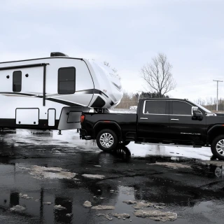 GEN-Y 21K 5th Wheel to Gooseneck Coupler Adapter for Lippert Turning Point GEN-Y 21K Fifth Wheel to Gooseneck Pin Box for Lippert Turning Point