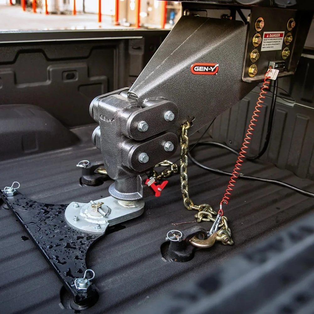 GEN-Y 21K 5th Wheel to Gooseneck Coupler Adapter for Lippert Turning Point GEN-Y 21K Fifth Wheel to Gooseneck Pin Box for Lippert Turning Point