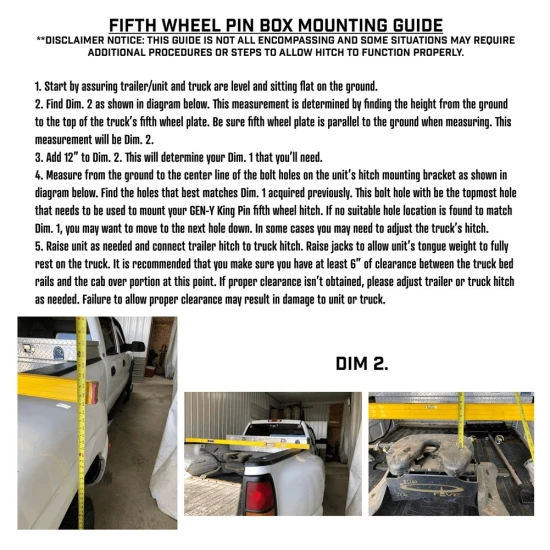 GEN-Y 30K Fifth Wheel Pin Box for Lippert 1621/1621HD with Torsion-Flex
