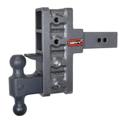 GEN-Y Mega-Duty 21K 3 Inch Rise 6 Inch Drop 2.5 Inch Offset Hitch w/ Pintle Lock Dual-Ball 3K TW Heavy Duty Truck TJ-GH-924 GH-061 GH-062