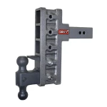 GEN-Y Mega-Duty 21K adjustable drop rise hitch with dual-ball and pintle lock