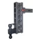 GEN-Y Mega-Duty 21K adjustable drop hitch with dual-ball mount and pintle lock