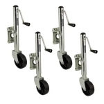 Fulton 1.2K Marine Swivel Jack with 6-Inch Caster Wheel and Bolt-On Mount